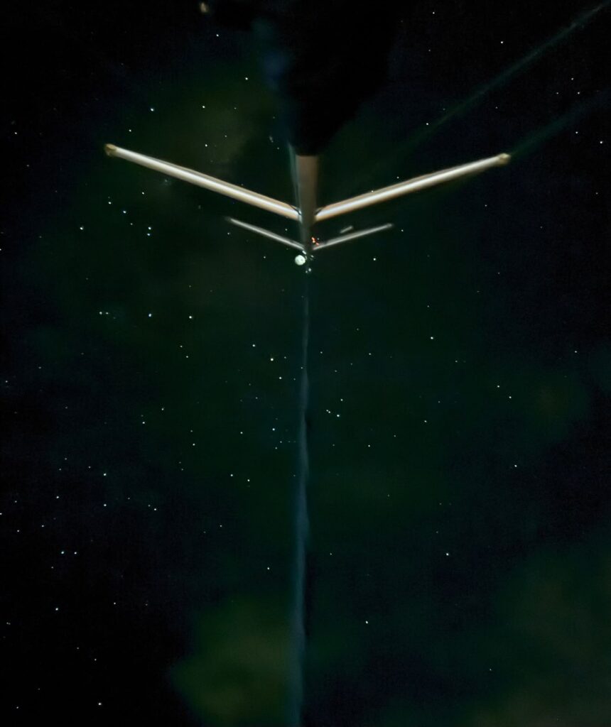 Observação das estrelas a noite